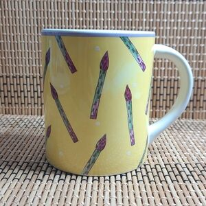 Bois d' Arc by for The Essex Collection‎ Coffee Cup Asparagus Mug Yellow & Green